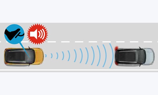 Notbremssystem mit Kollisionswarner