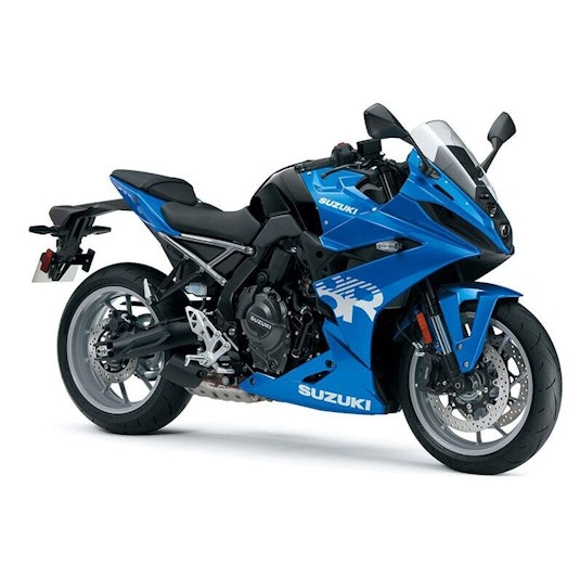 Blaue Suzuki GSX-8R