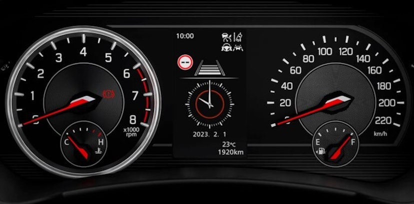 Suzuki Swift von innen Tacho