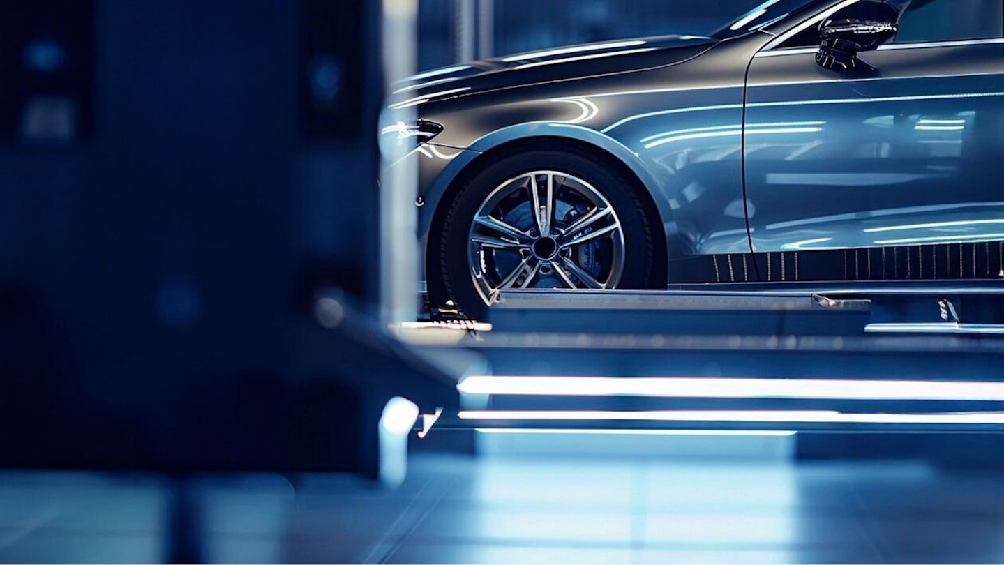 Mercedes in der Werkstatt