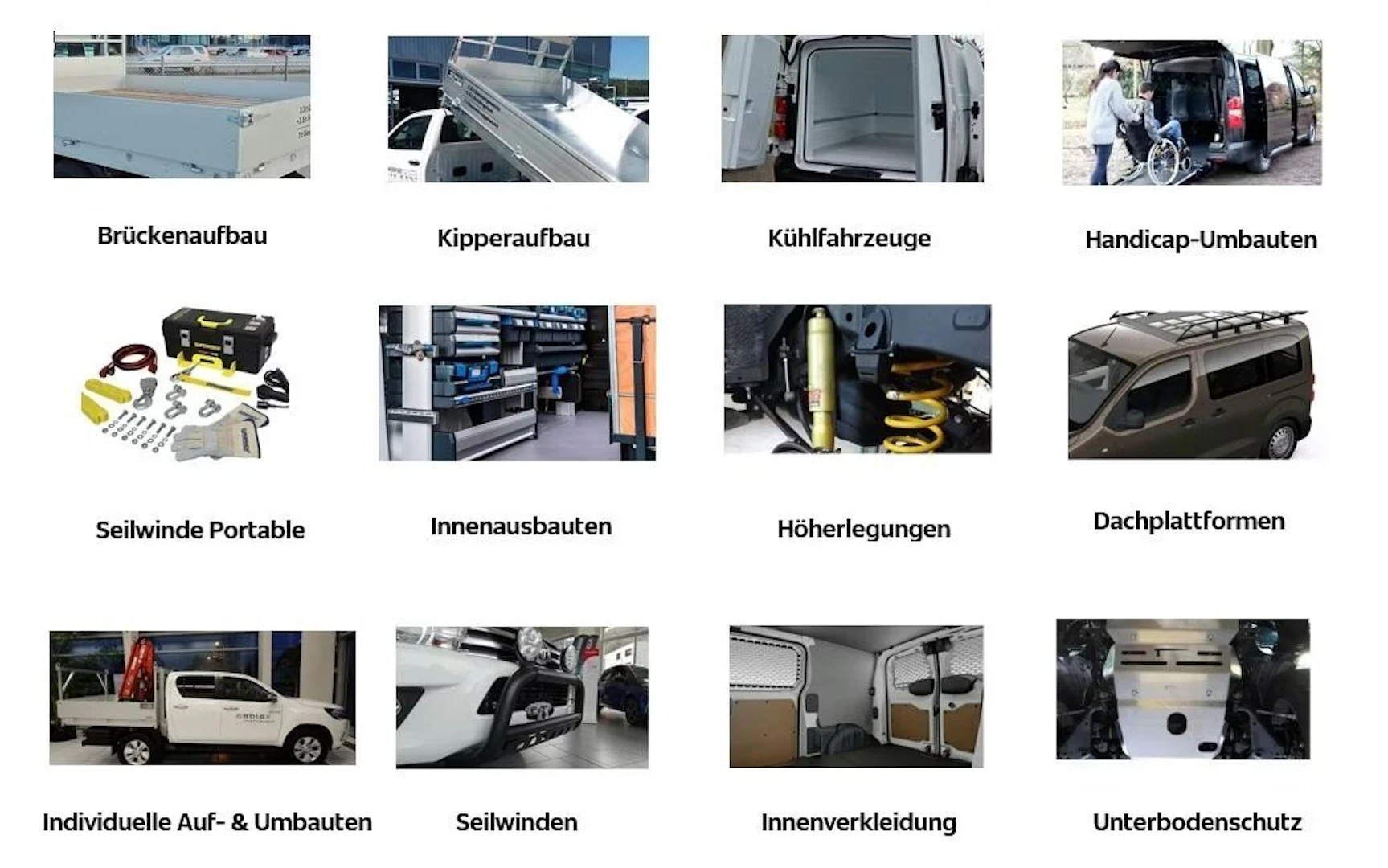 Die verschiedenen Services des Fahrzeugumbaus in Schlieren im Überblick.