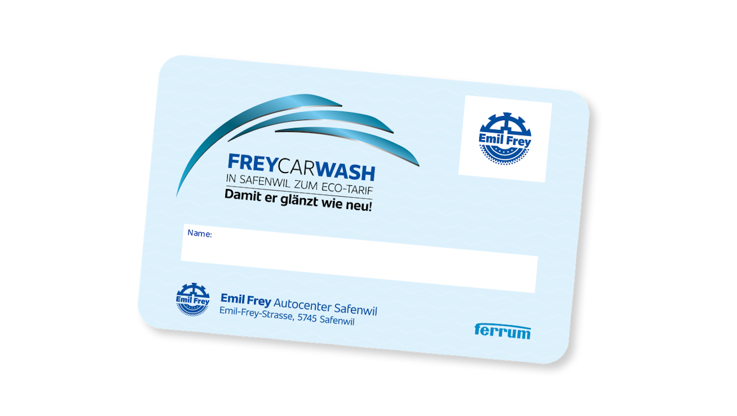 Emil Frey Car Wash Karte