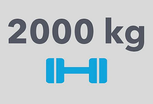 Force de traction jusqu'à 2000 kg