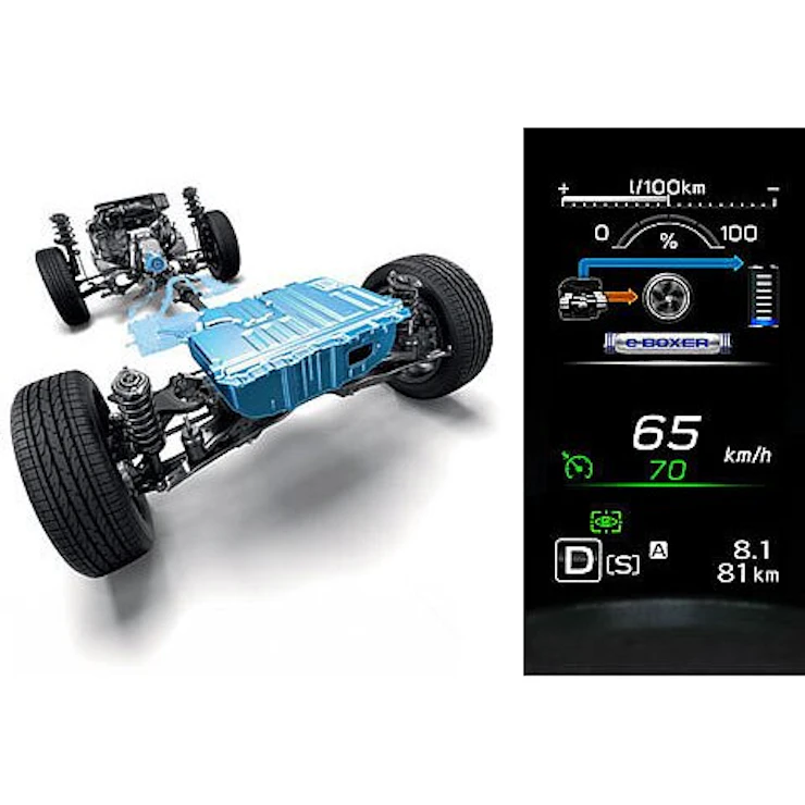 SUBARU-BOXER-Motor + Elektrotechnologie