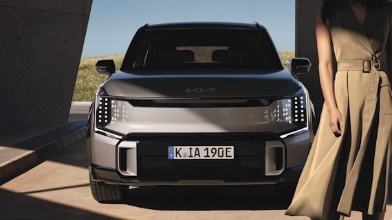Front des Kia EV9 GT
