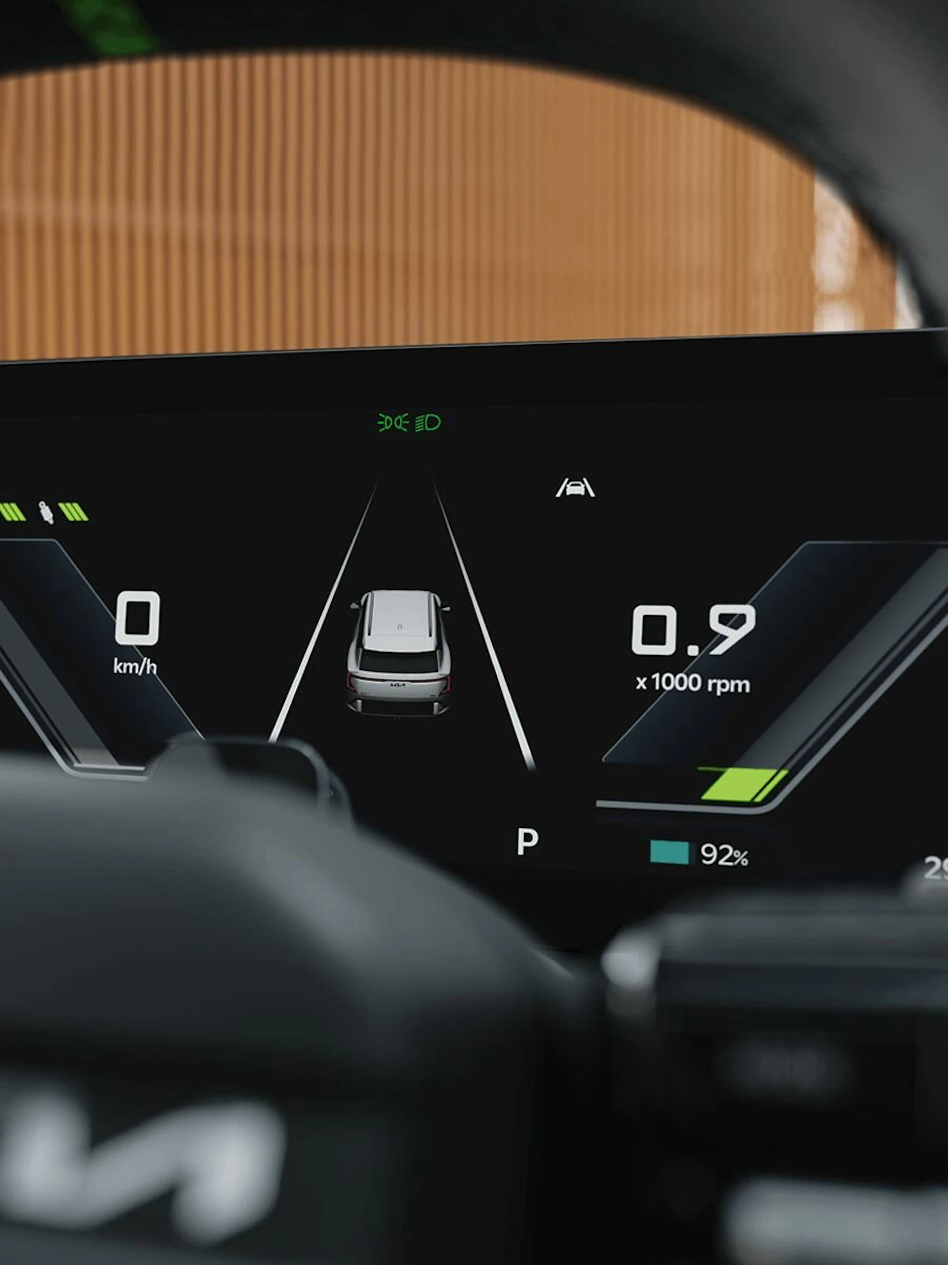 Screen im Cockpit