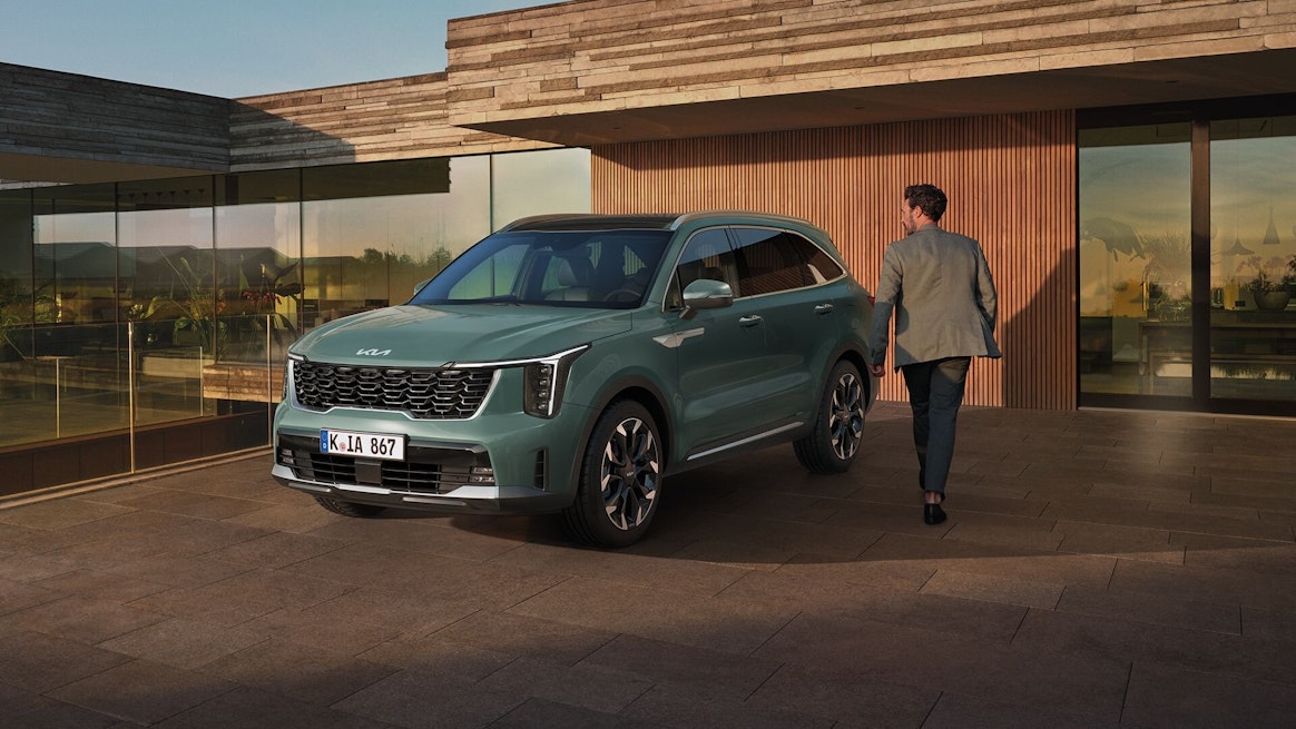 Der neue Kia Sorento aus der Vogelperspektive