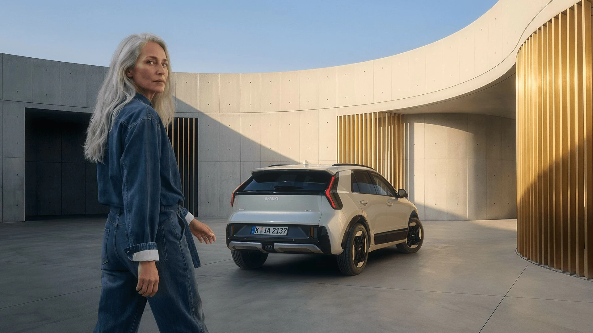 Heckansicht des neuen Kia Niro