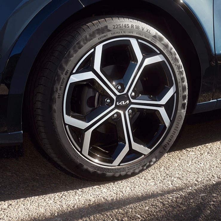Die Leichtmetallräder des Kia Niro