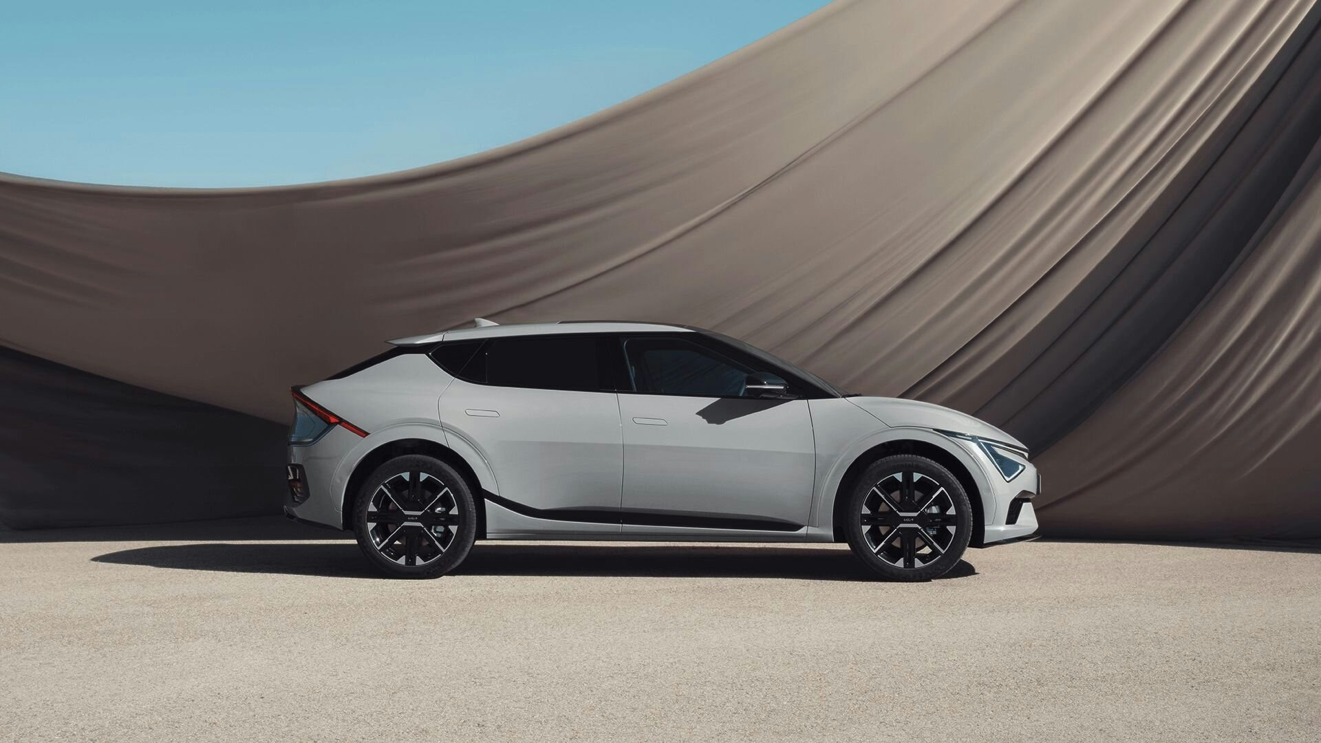 Der Kia EV6 auf der Strasse