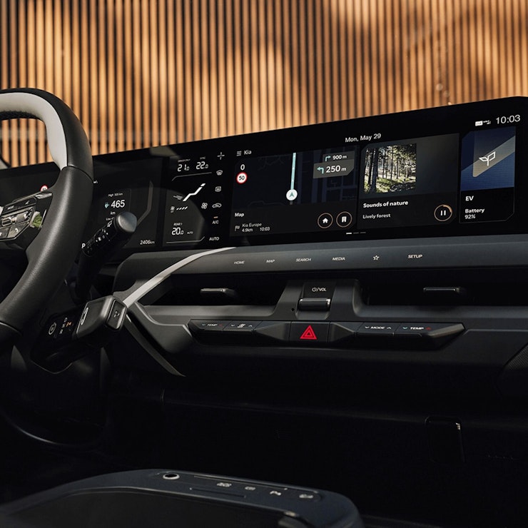 Mittelkonsole & Display des Kia EV5