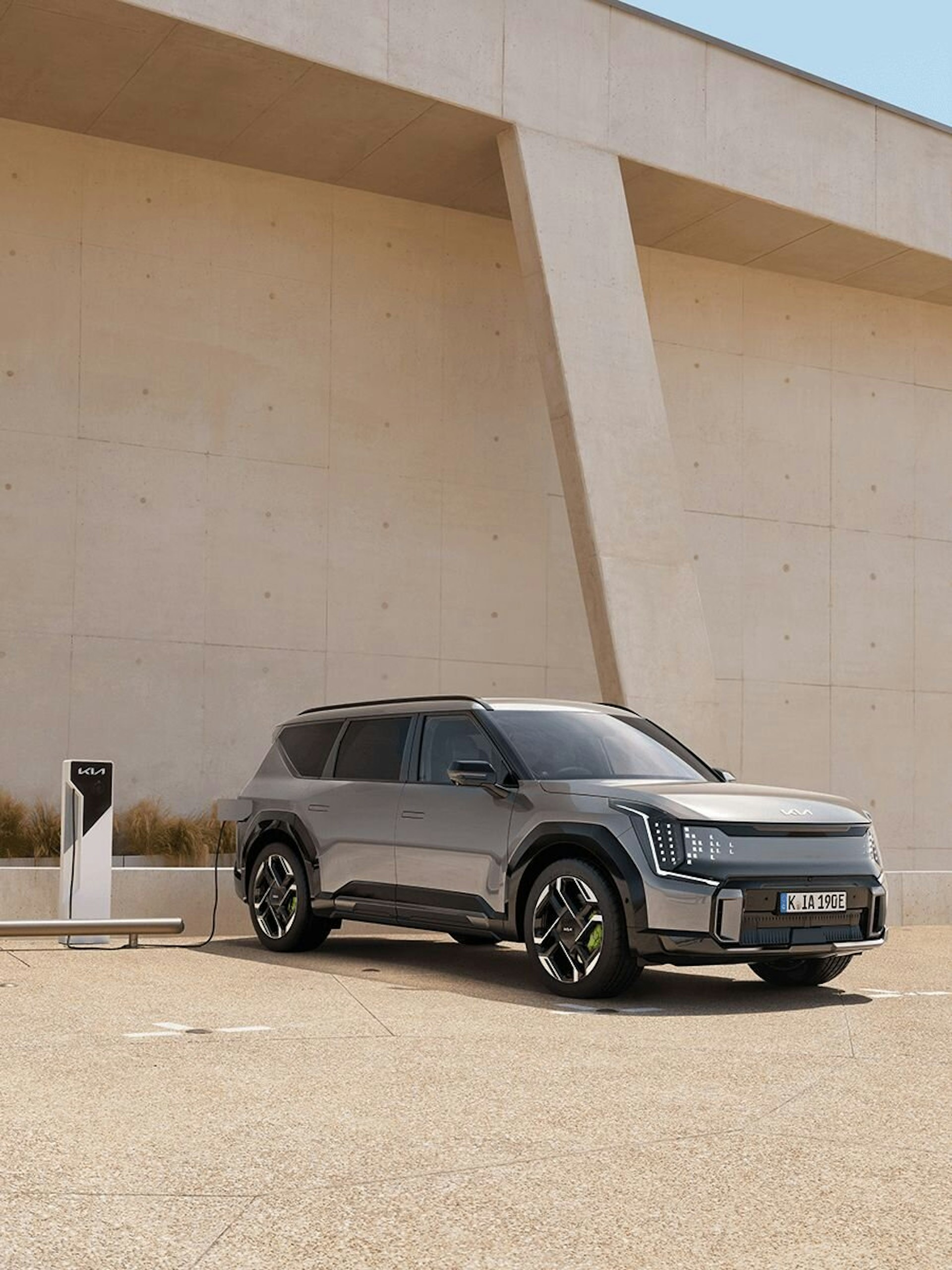 Der Kia EV9 GT am Laden