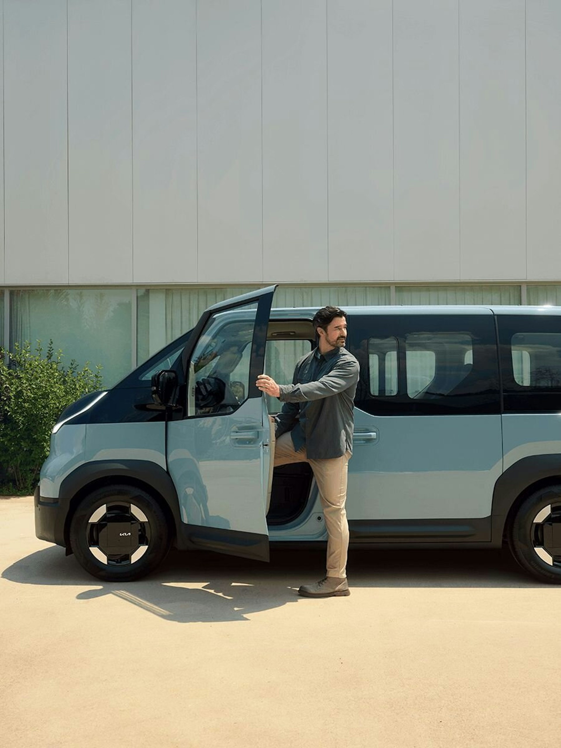 Innenansicht des Kia PV5 Passenger mit flexibler Sitzkonfiguration