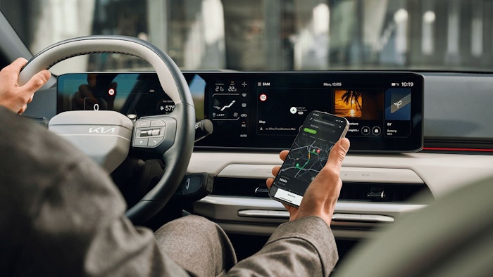 Seitliche Ansicht des Kia EV3