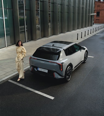 Heckansicht des New Kia EV4