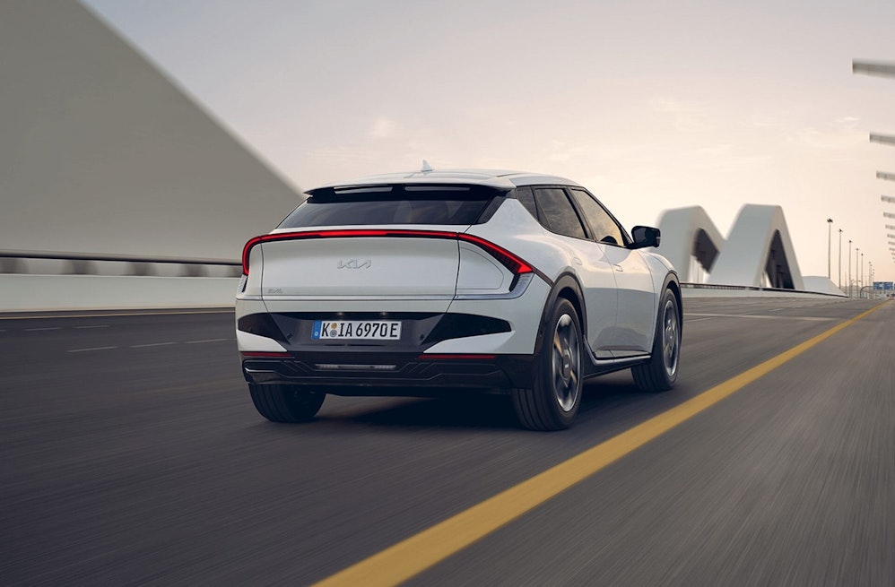 Der Kia EV6 aus der Vogelperspektive