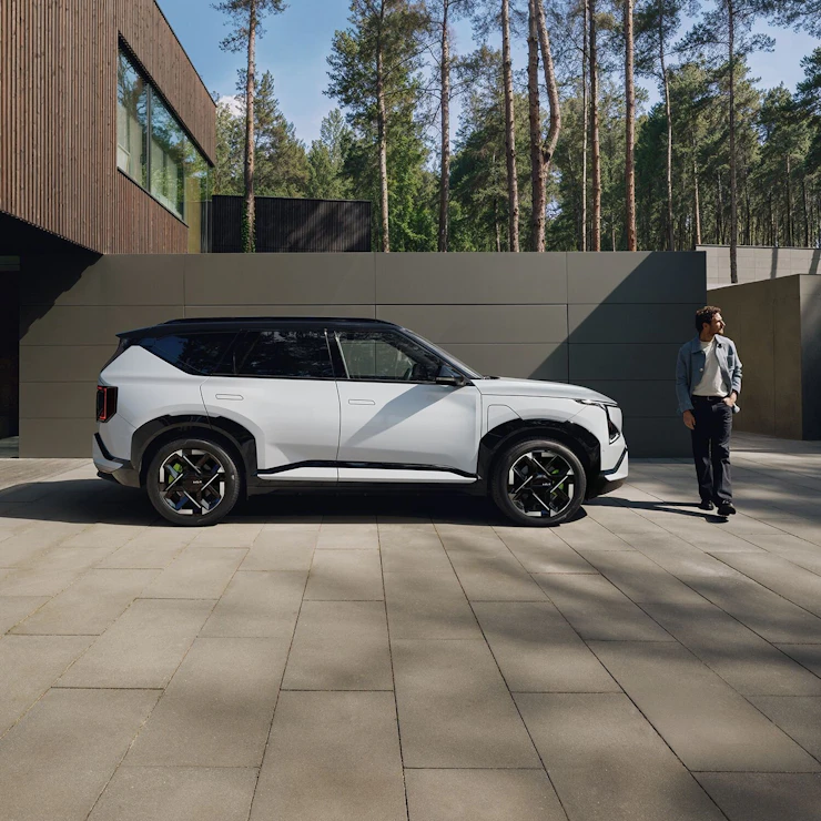 Seitenansicht des Kia EV5 GT