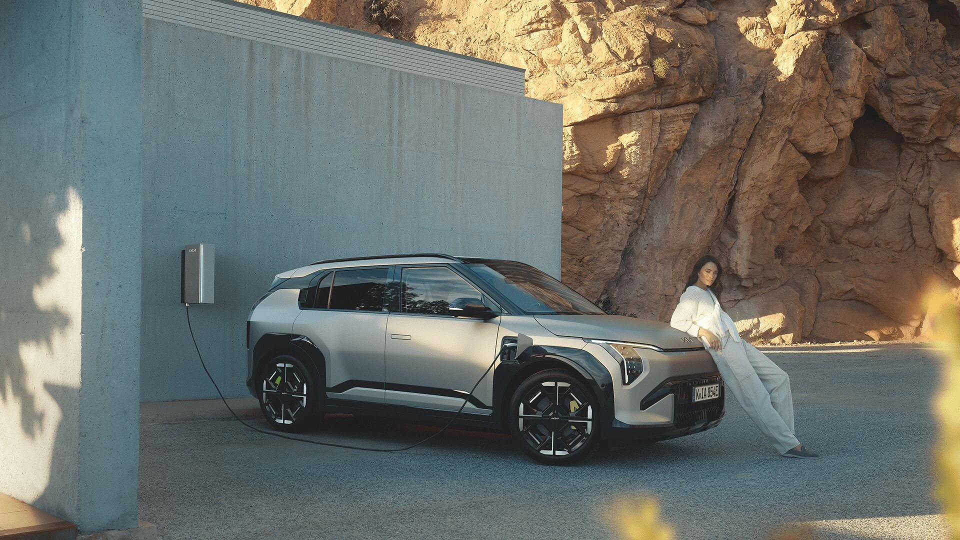 Der Kia EV3 GT beim Laden