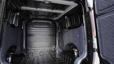 Leerer Kofferraum des New Kia PV5
