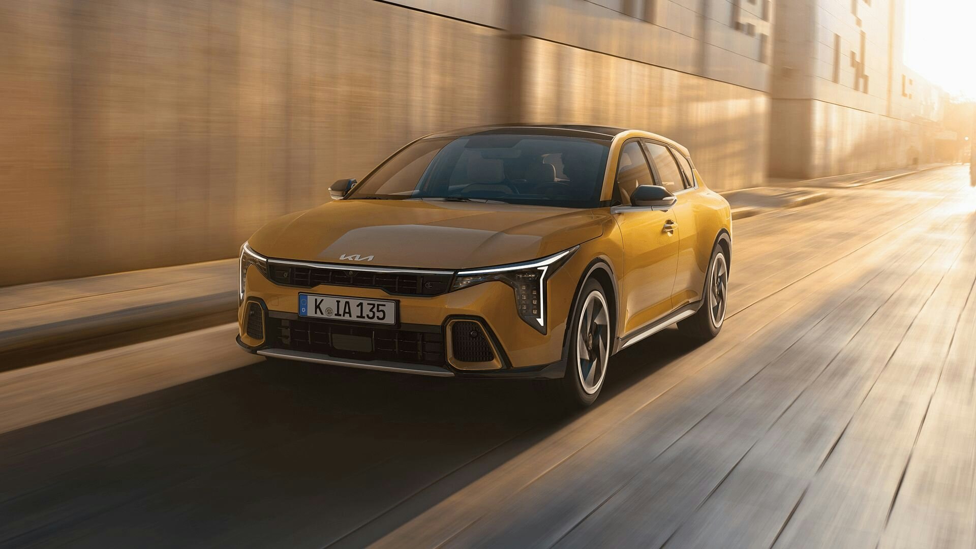 Der Kia K4 bei der Fahrt