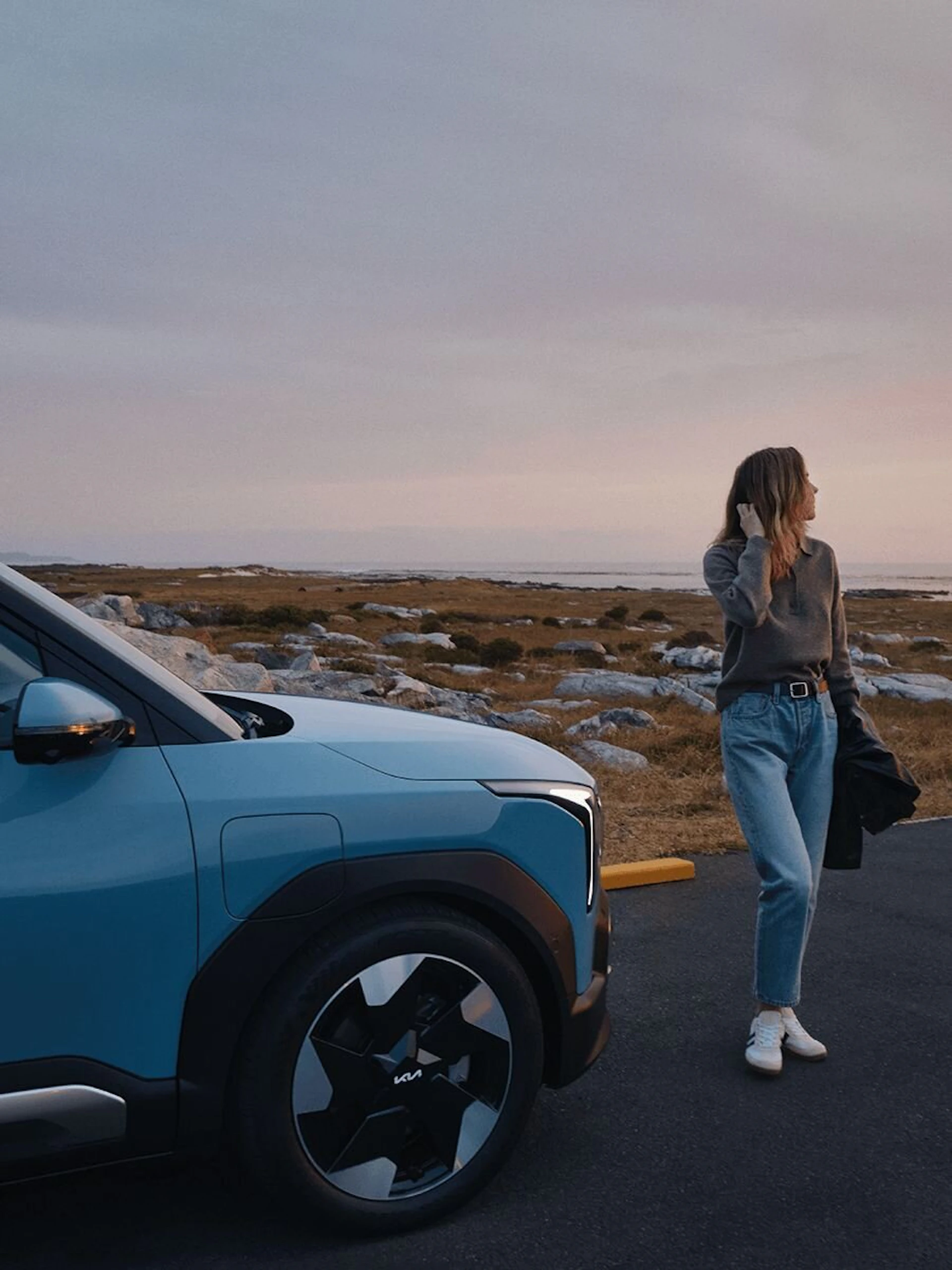 Seitliche Ansicht des Kia EV2