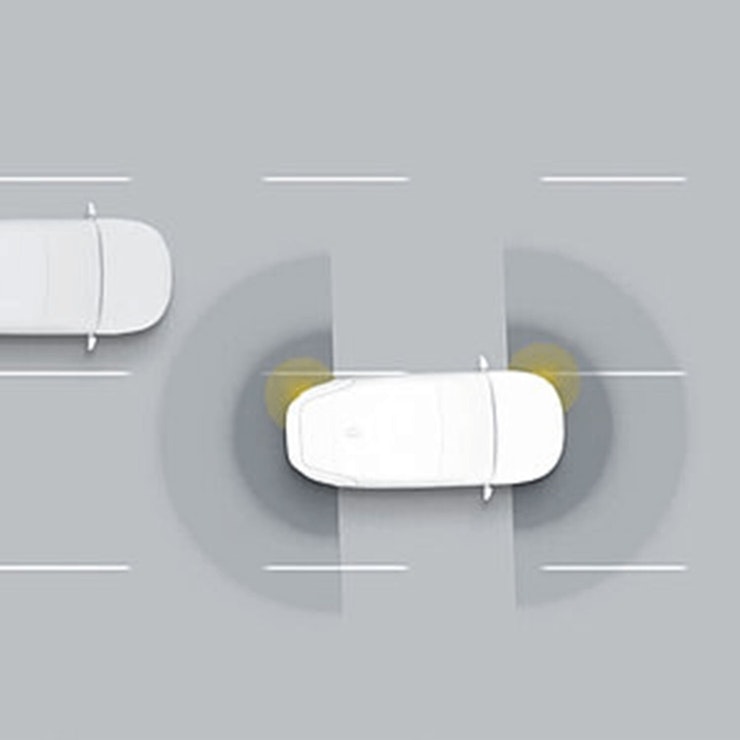 Spurwechselassistent (Blind-Spot Collision-Avoidance Assist, BCA)