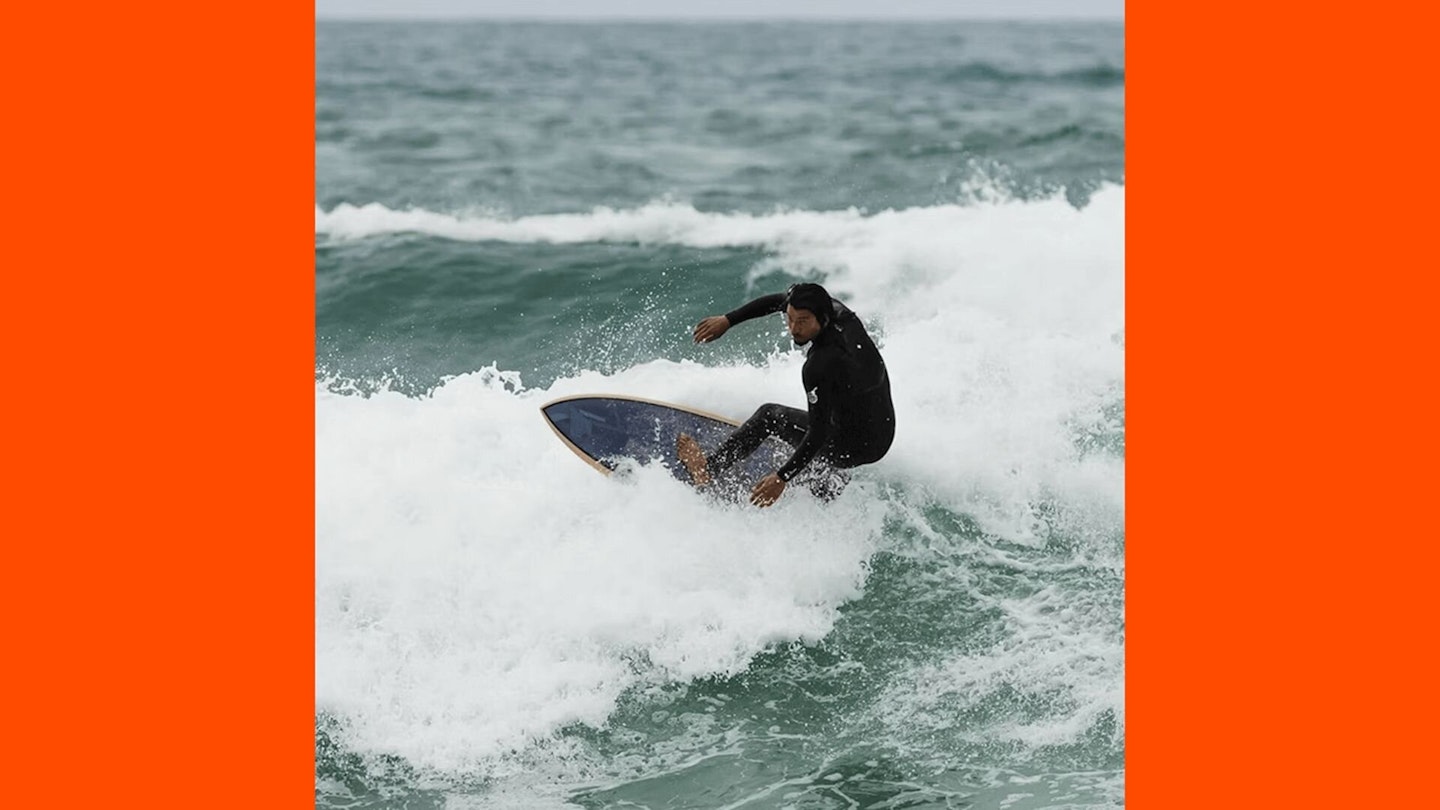Surfer in Action