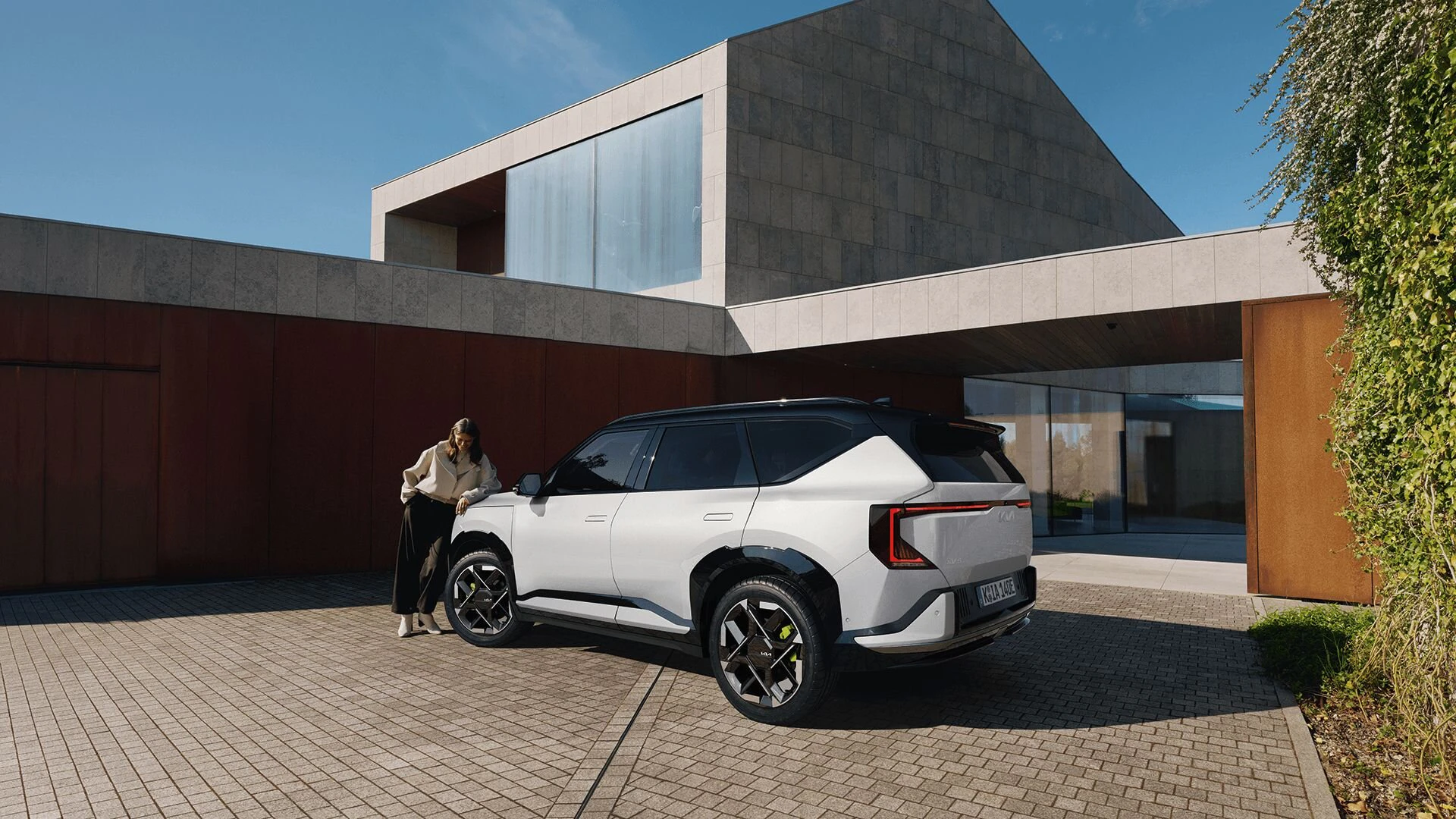 Heckansicht des Kia EV5 GT