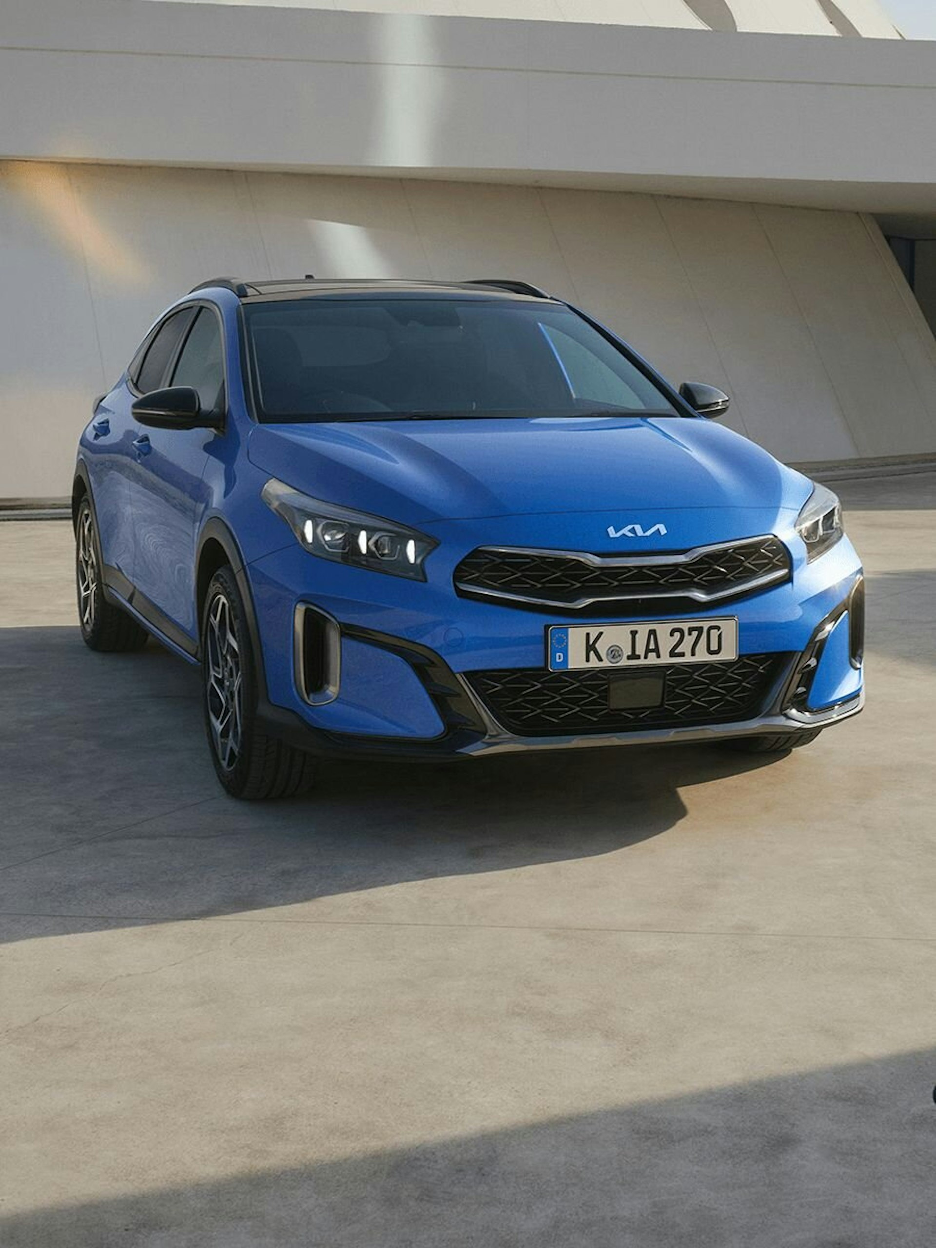 Seitliche Ansicht des Kia XCeed