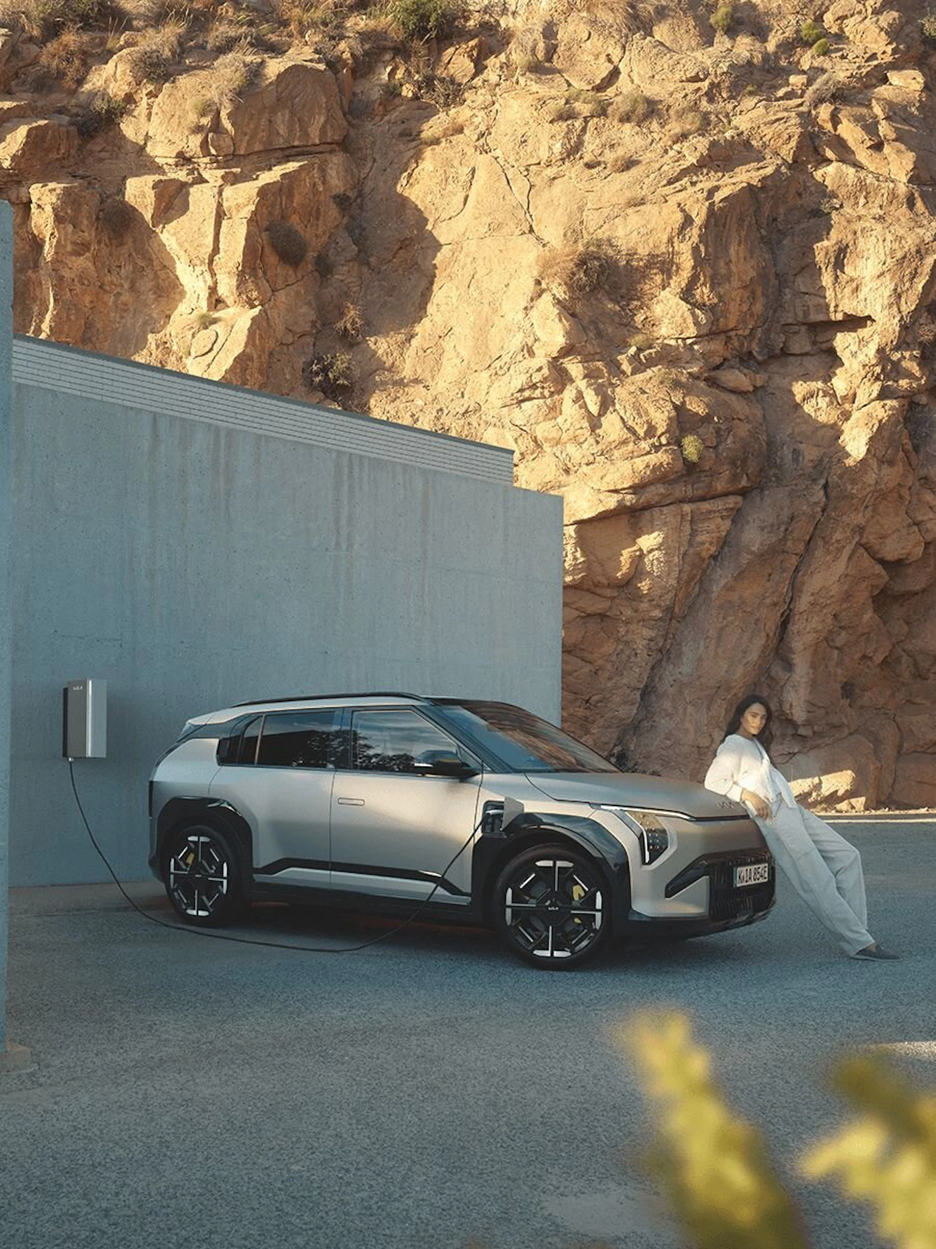 Der Kia EV3 GT beim Laden