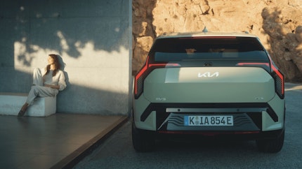 Das Heck des Kia EV3