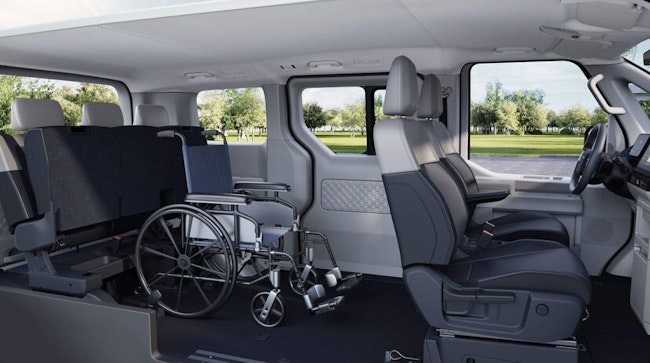 Il Kia PV5 WAV («Wheelchair Accessible Vehicle»)