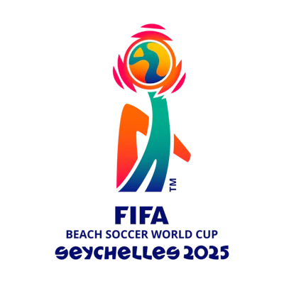 Offizielles Logo der FIFA Beach-Soccer-Weltmeisterschaft Seychellen 2025