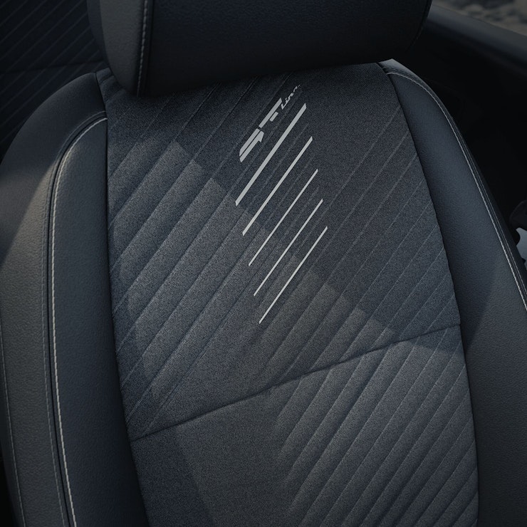 Ein Sitz innerhalb des neuen Kia Stonic