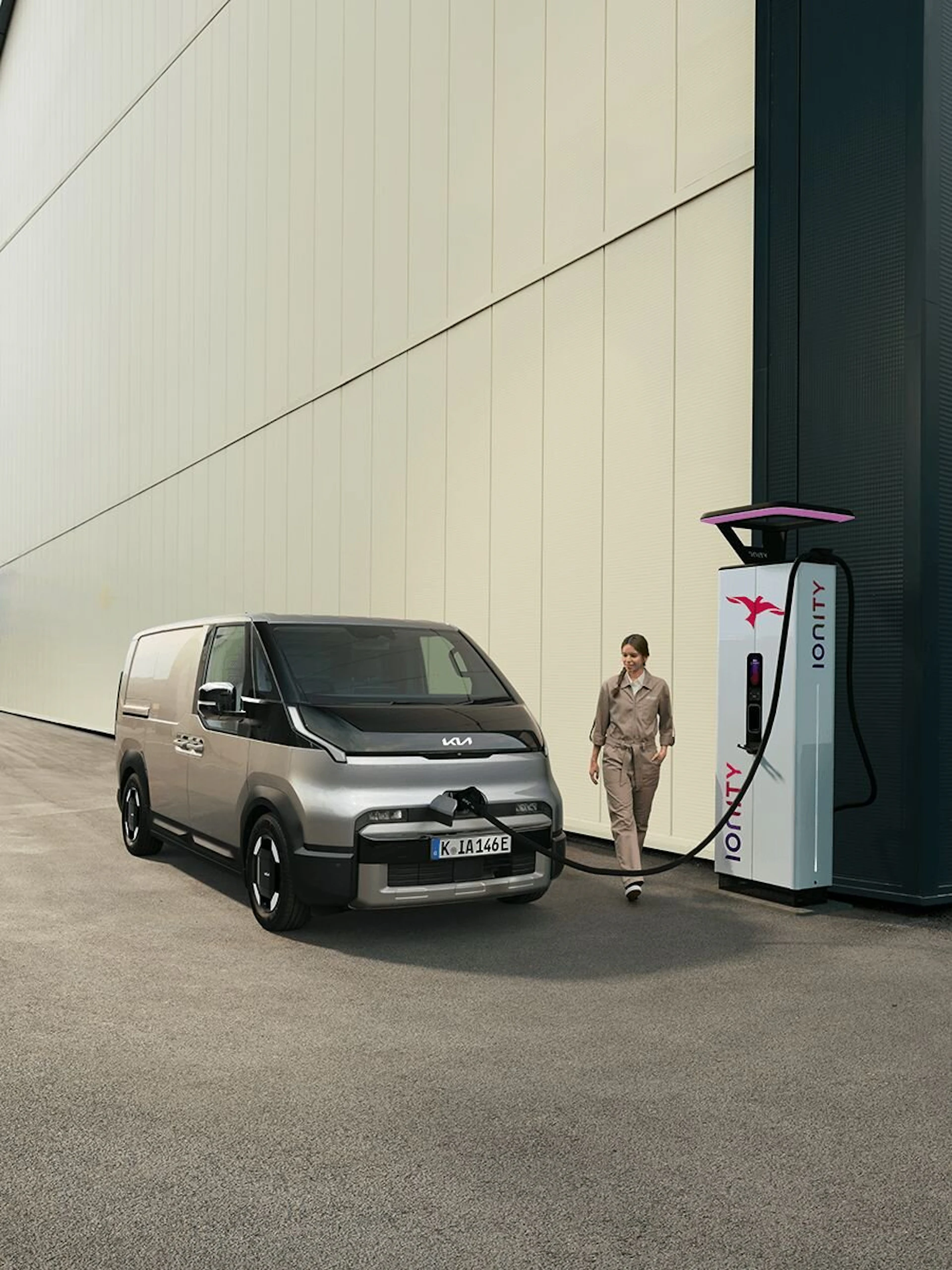 Der Kia PV5 Cargo beim Laden