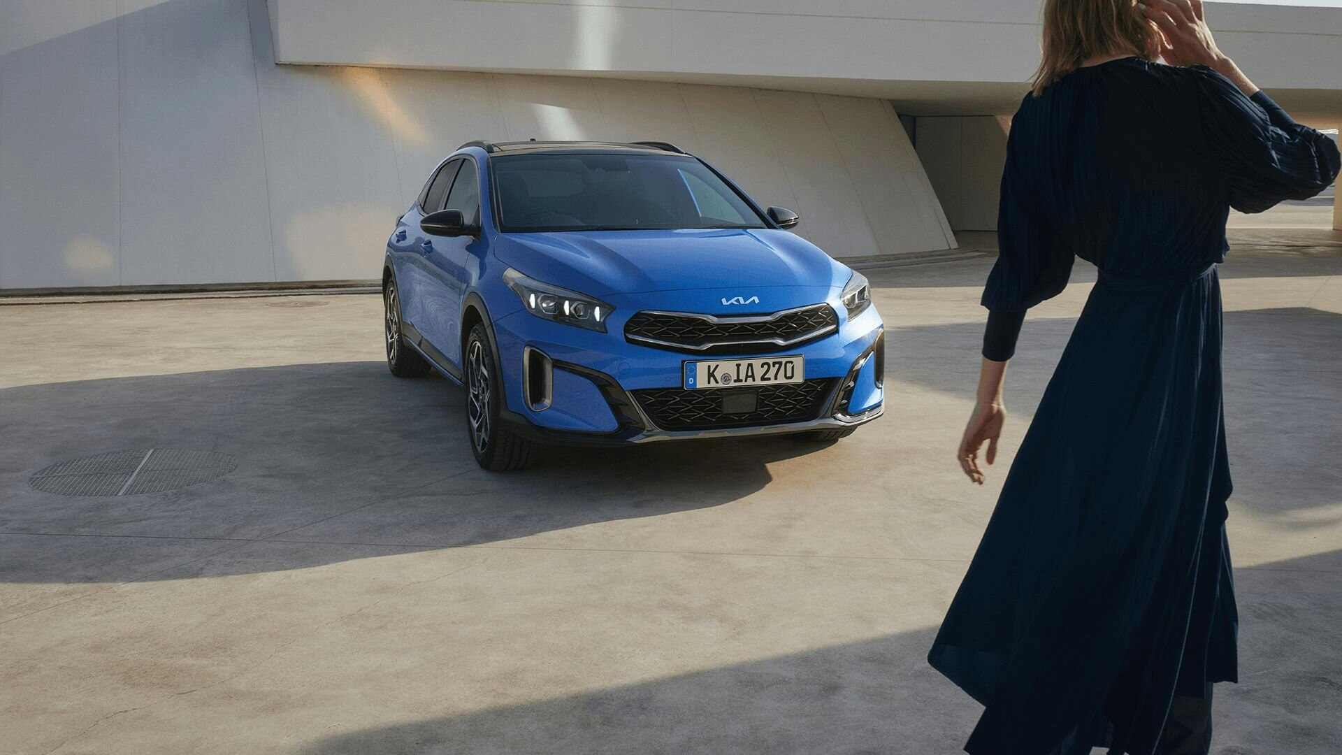 Seitliche Ansicht des Kia XCeed