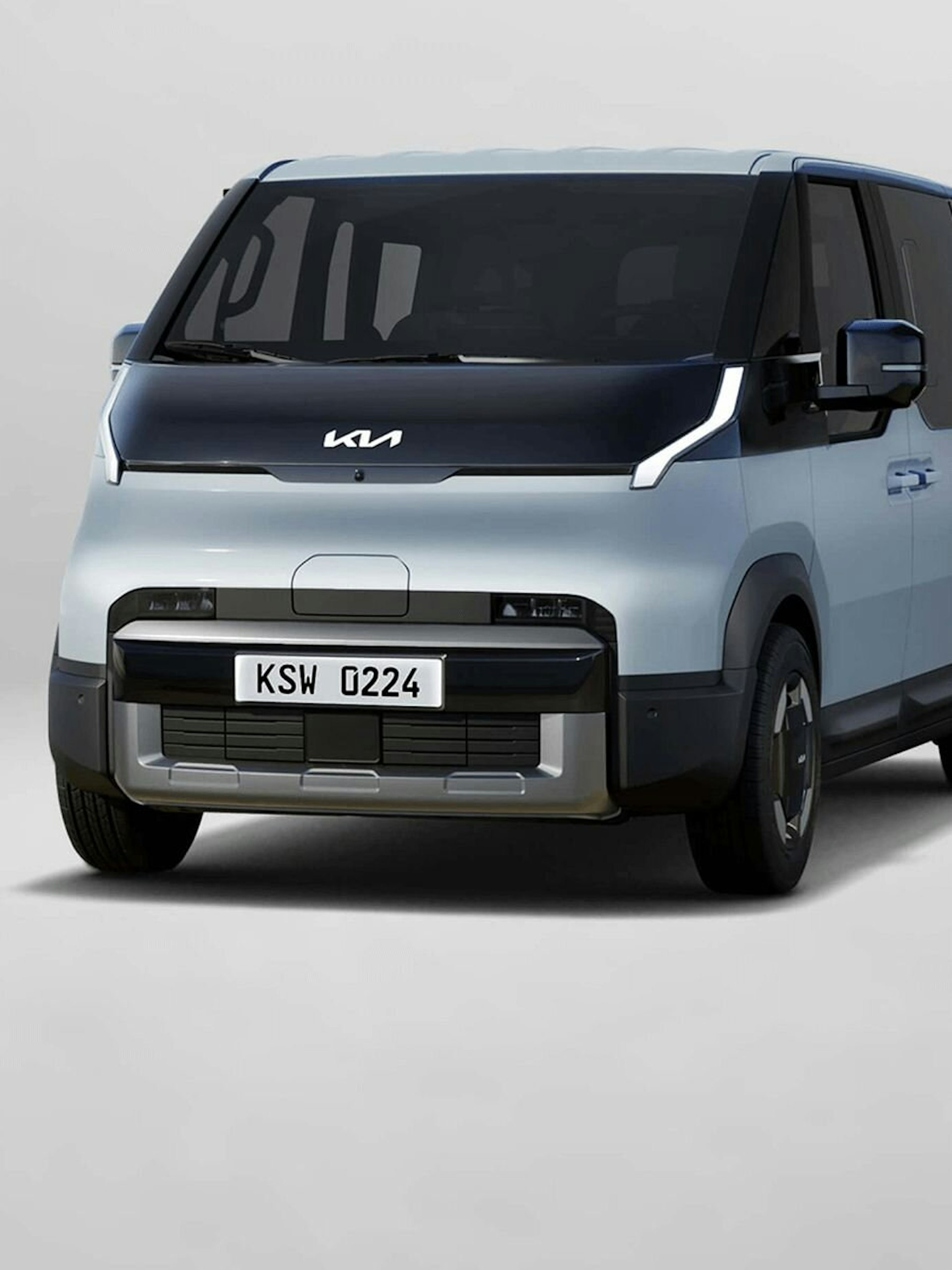 Frontansicht des Kia PV5 Passenger