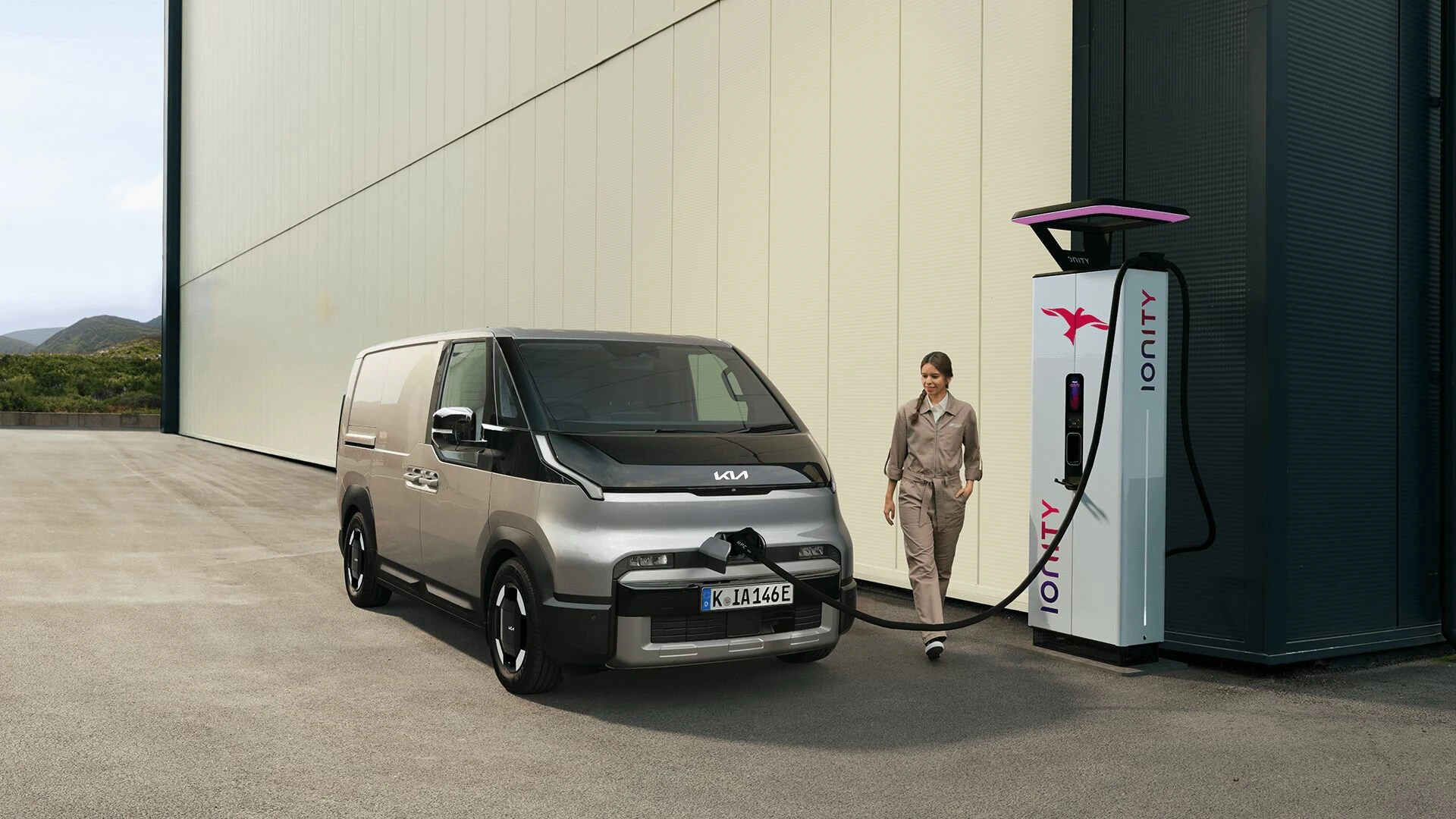 Der Kia PV5 Cargo beim Laden