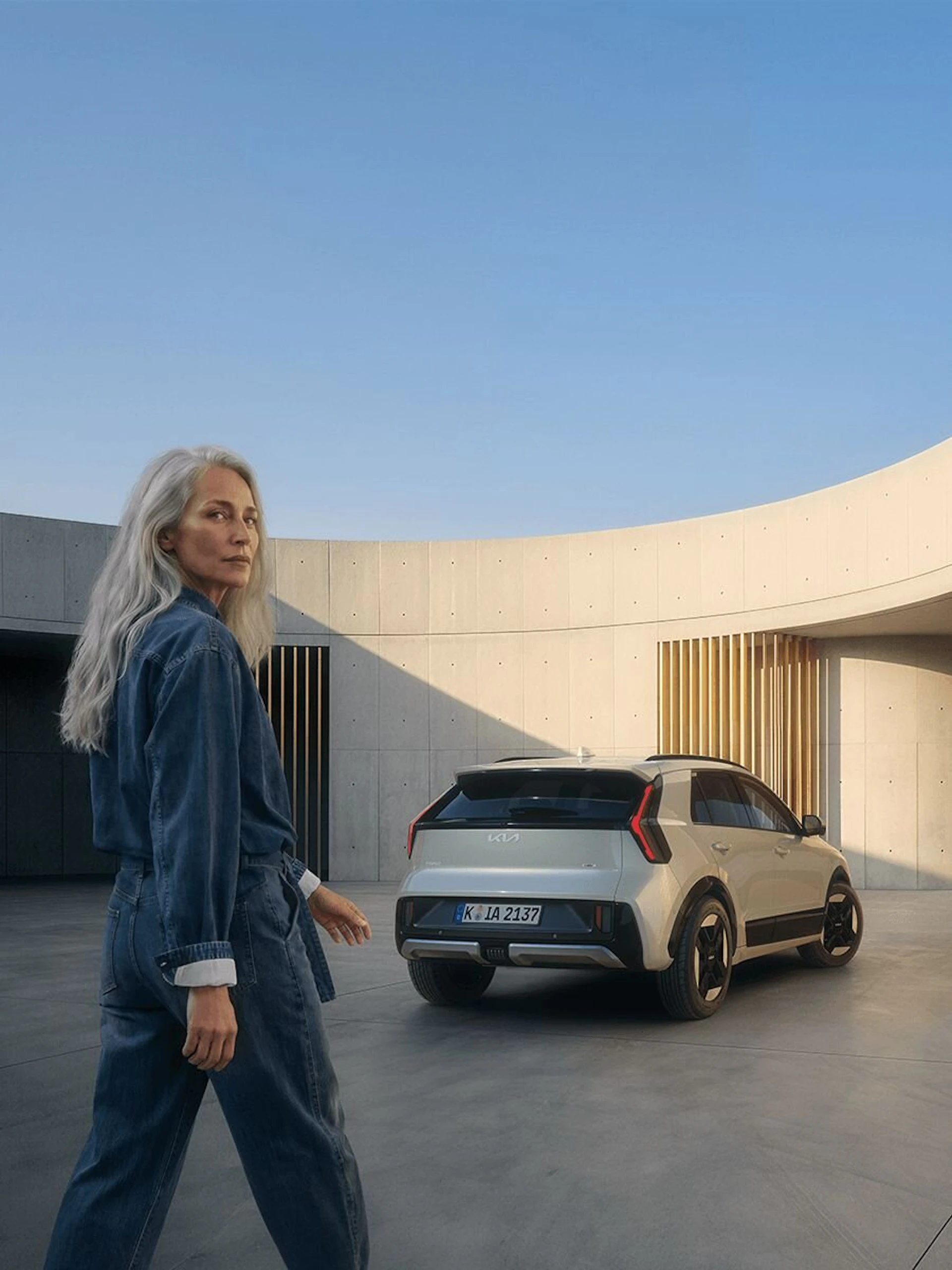 Heckansicht des neuen Kia Niro