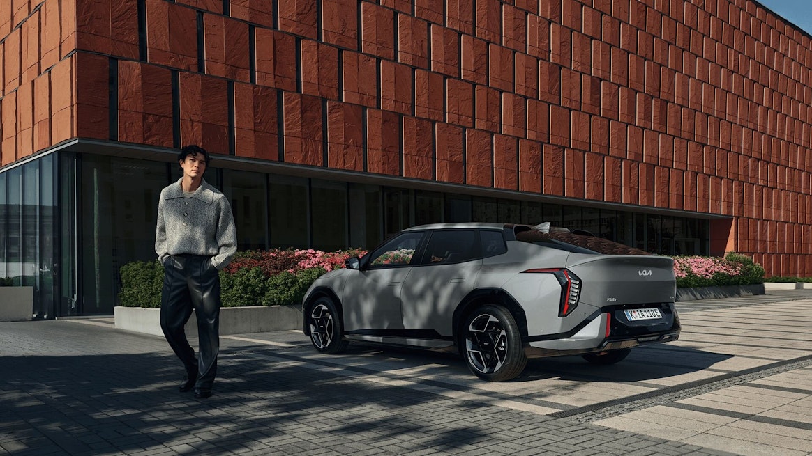 Kia EV3 aus der Vogelperspektive