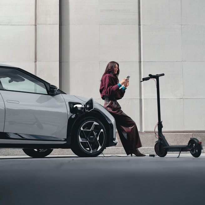 Kia EV3 aus der Vogelperspektive