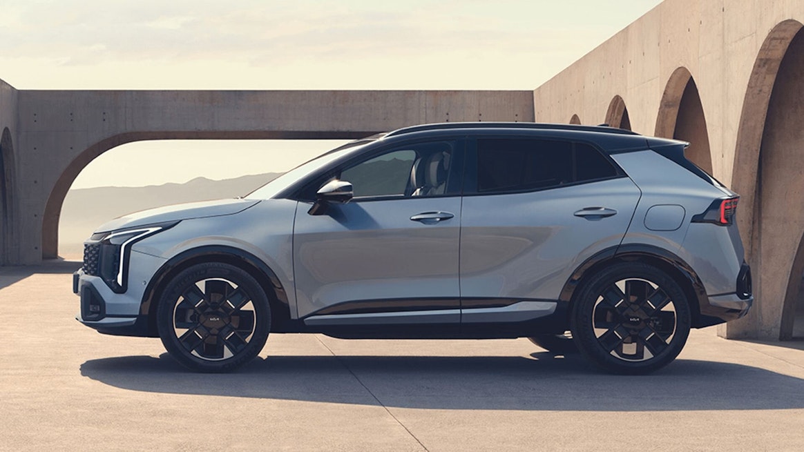 Vue latérale du nouveau Kia Sportage