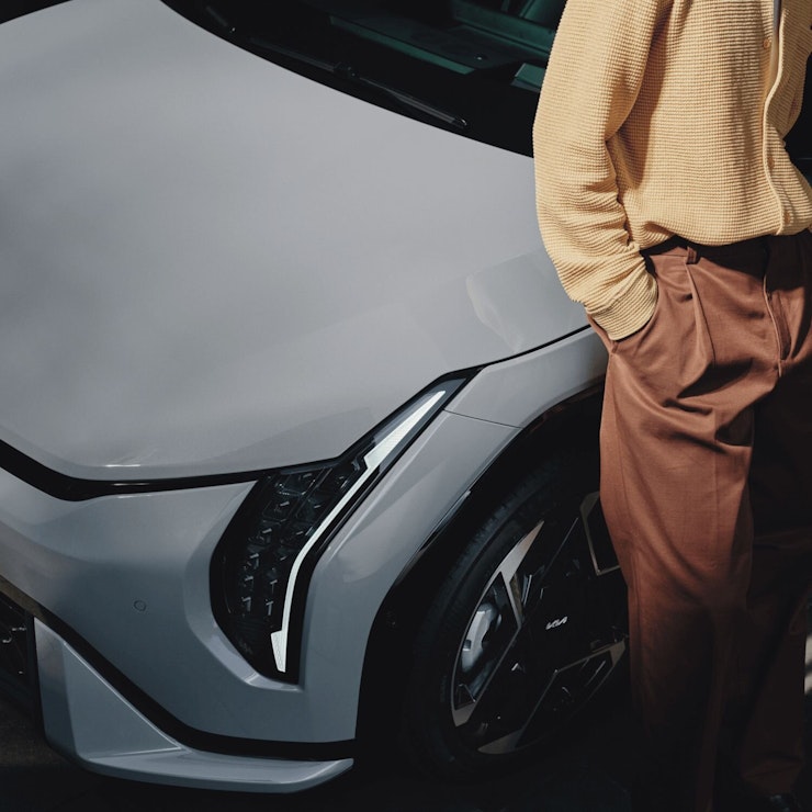 Frontpartie des Kia EV3