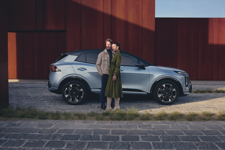 Seitliche Ansicht des New Kia Sportage