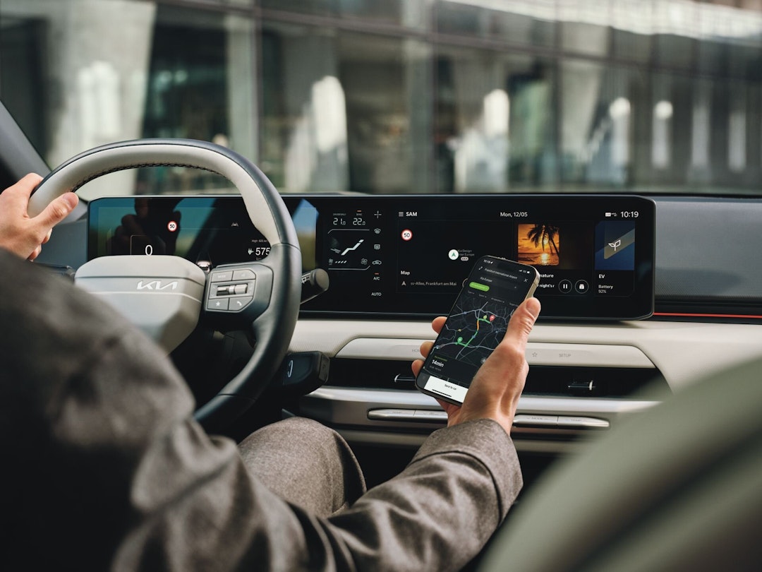 La console centrale della nuova Kia EV4