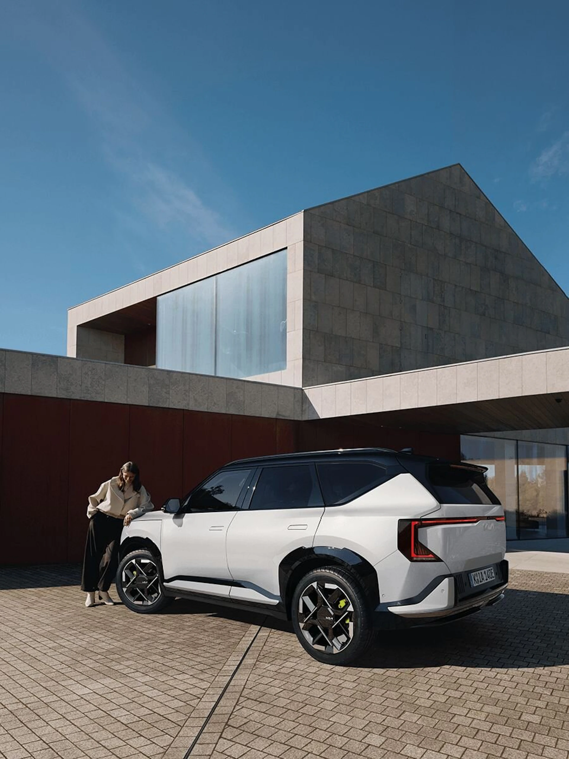 Heckansicht des Kia EV5 GT