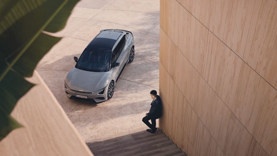 Der Kia EV6 aus der Vogelperspektive